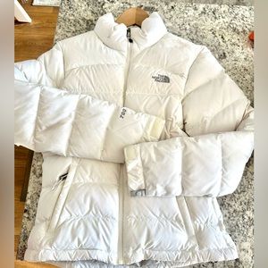 White North face Puffer Jacket